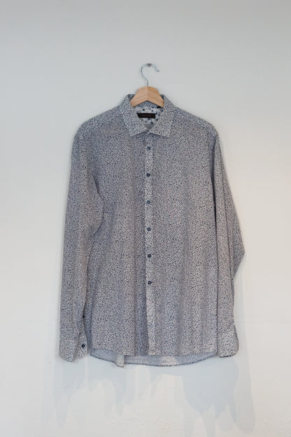 Sand Copenhagen Blue and White Flowered Shirt