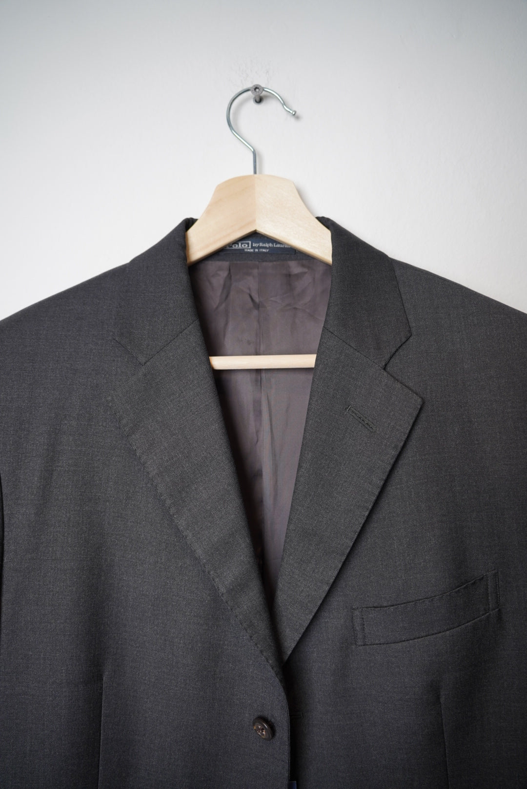 Polo Ralph Lauren Black Virgin Wool Blue Label Blazer