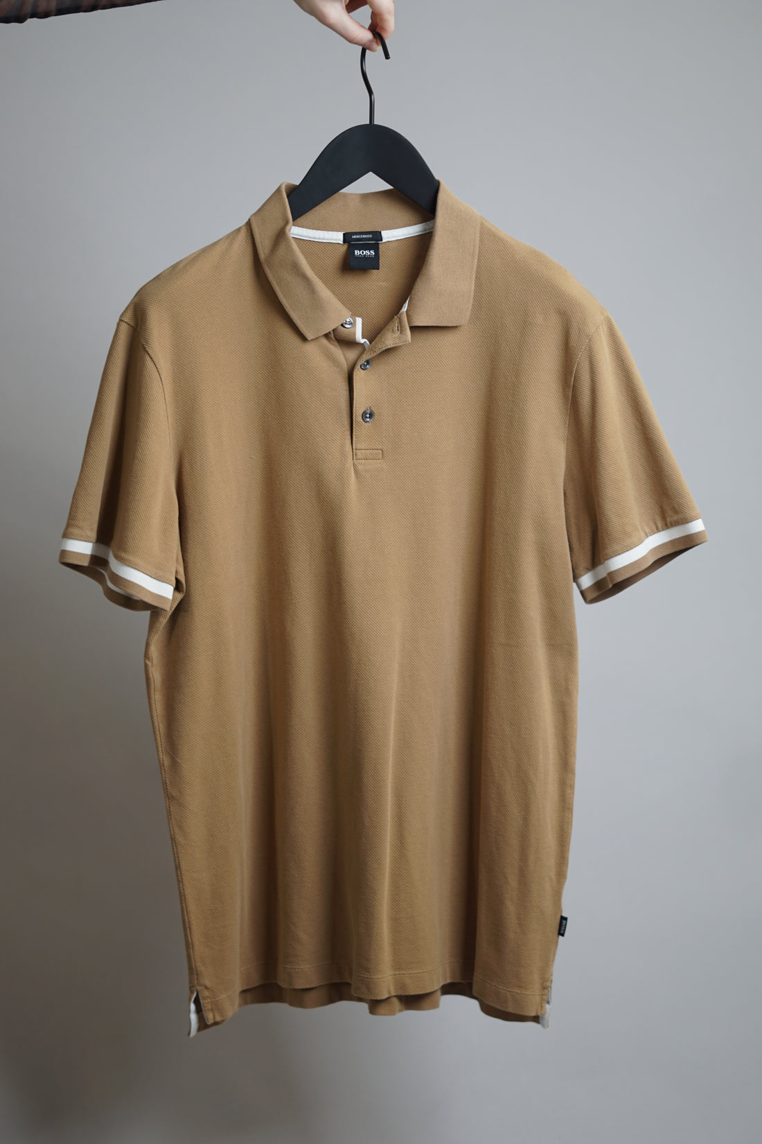 Hugo Boss Brown Mercerised Poloshirt