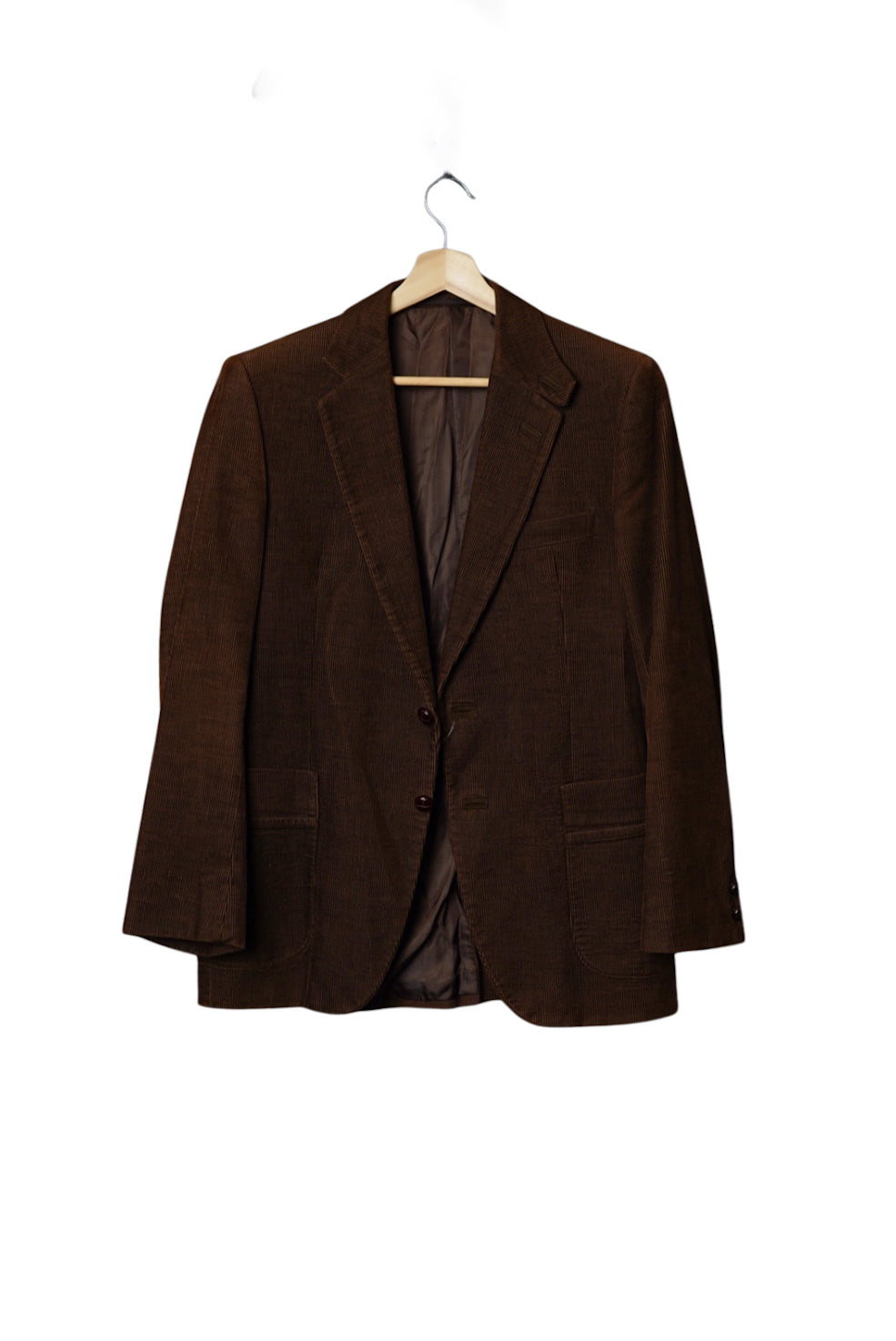 Magni Brown Vintage Corduroy Wool Blazer