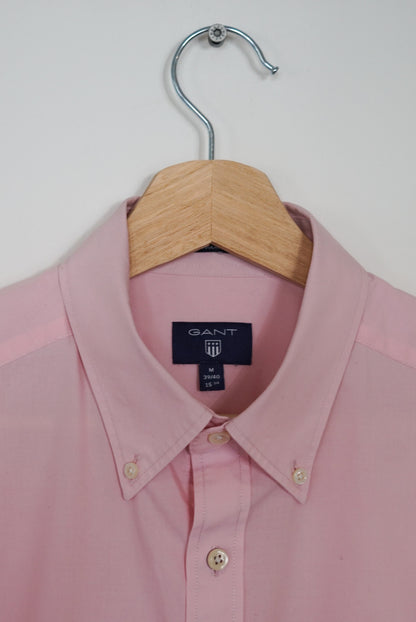 Gant – Pflegeleichtes Hemd aus Wollstoff in normaler Passform, Pink