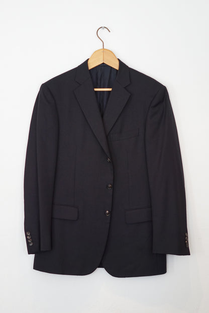 Pal Zileri Black Made in Italy Wool Blazer