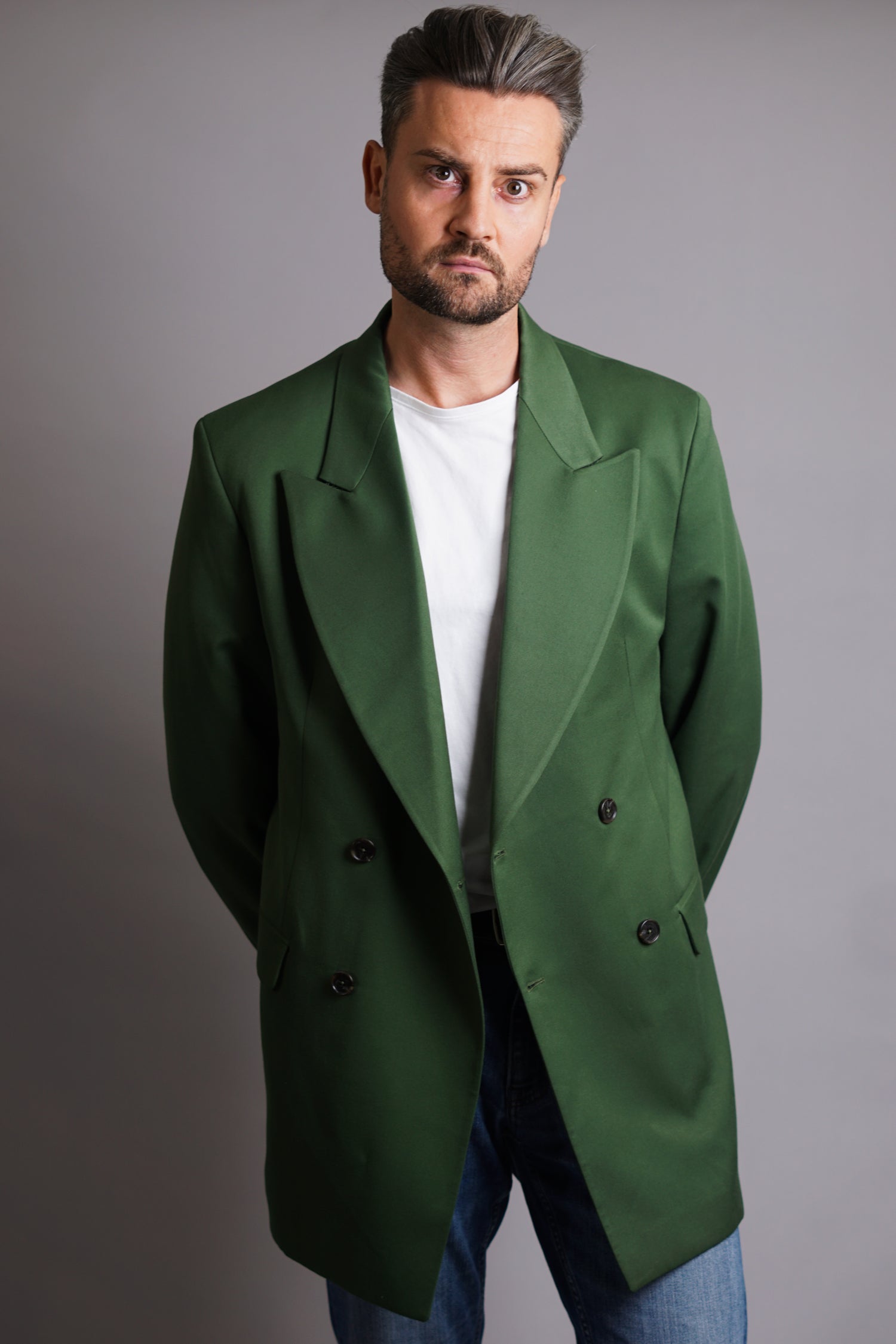 Han Kjøbenhavn Green Double Breasted Blazer