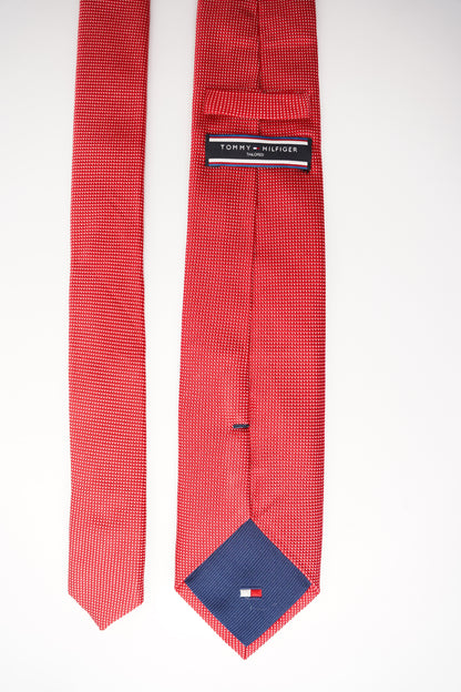 Tommy Hilfiger Tailored Red Silk Tie