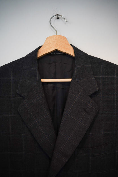Canali Darkblue Checkered Wool Blazer