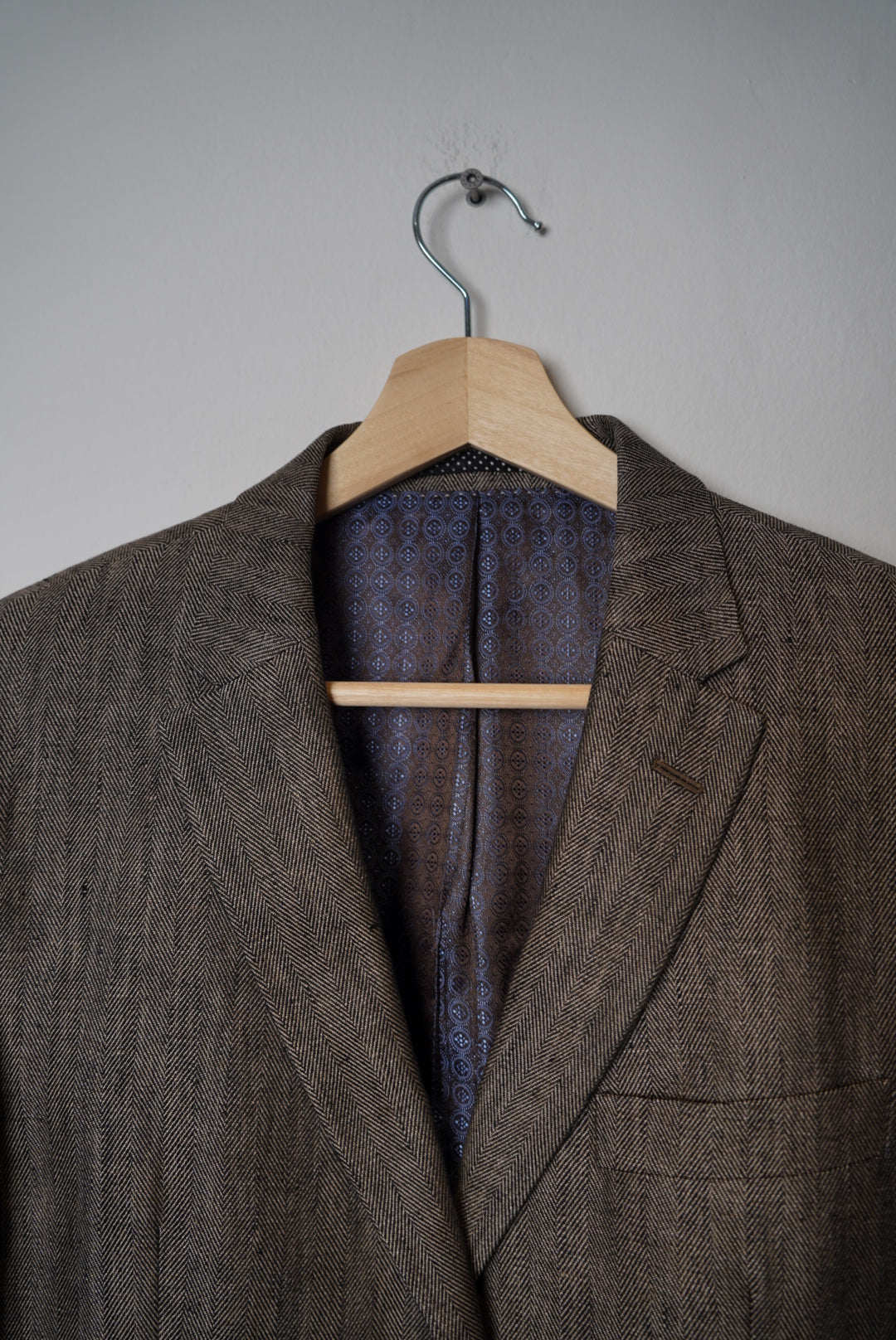 Sand Copenhagen Brown Elbow Partch Linen Blazer