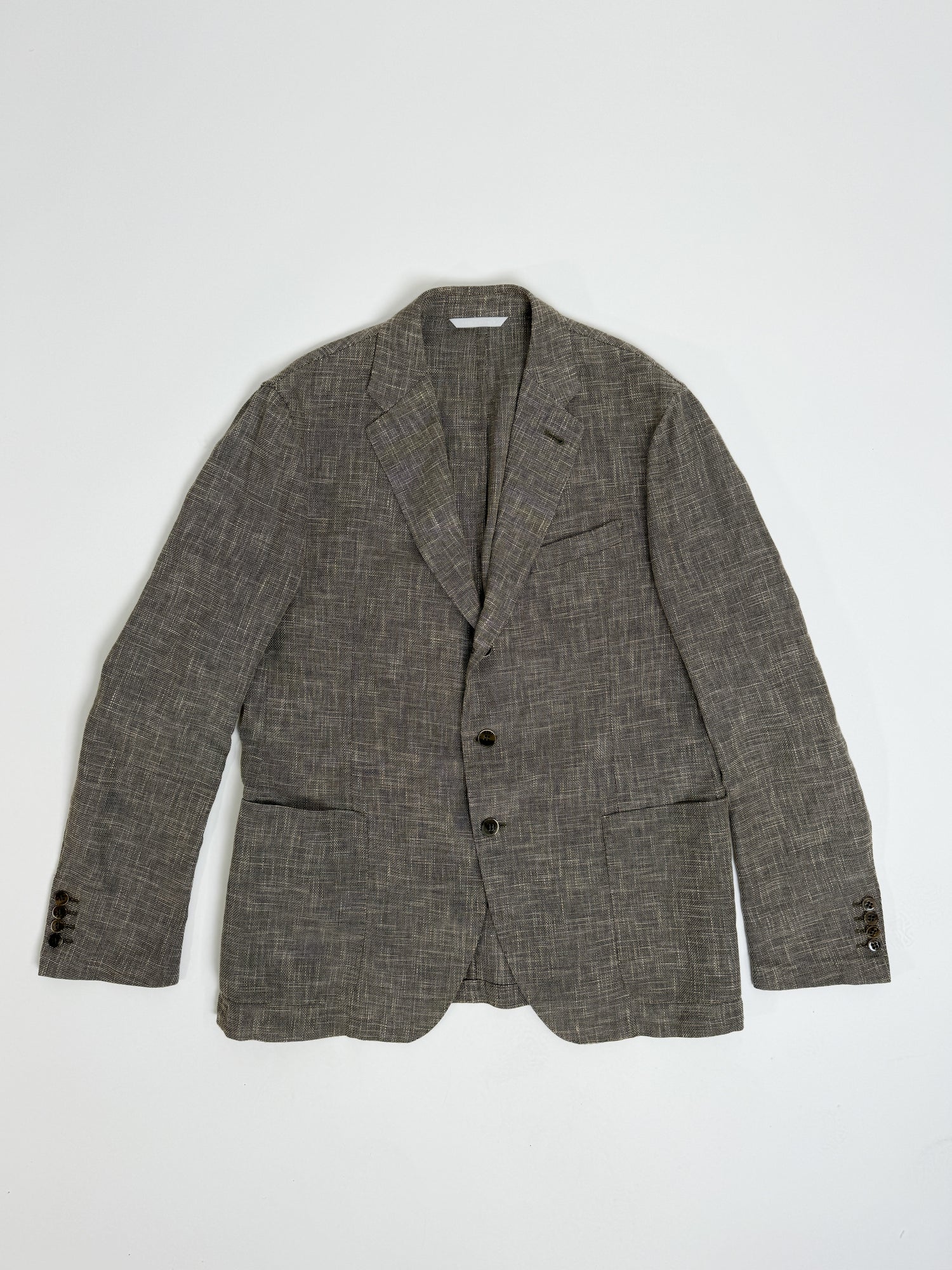 Armani Collezioni Brown Linen Blazer