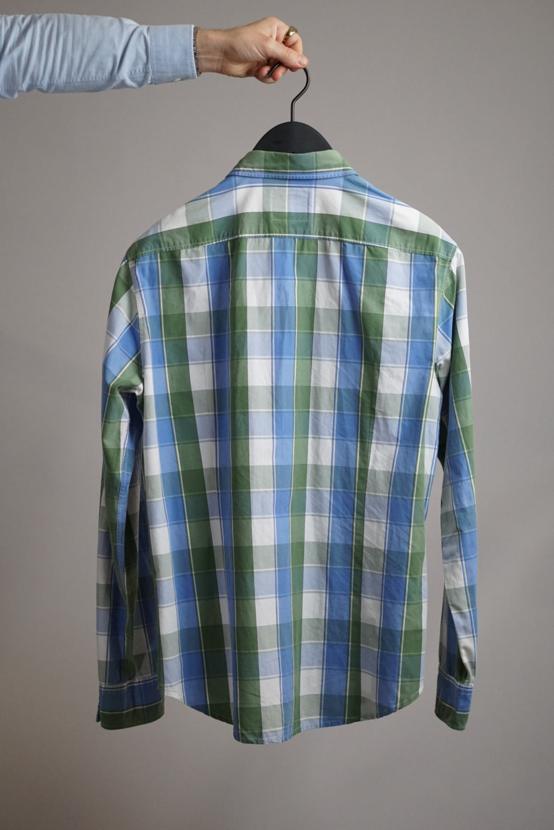 Boss Orange Blue and Green Checkered Shirt