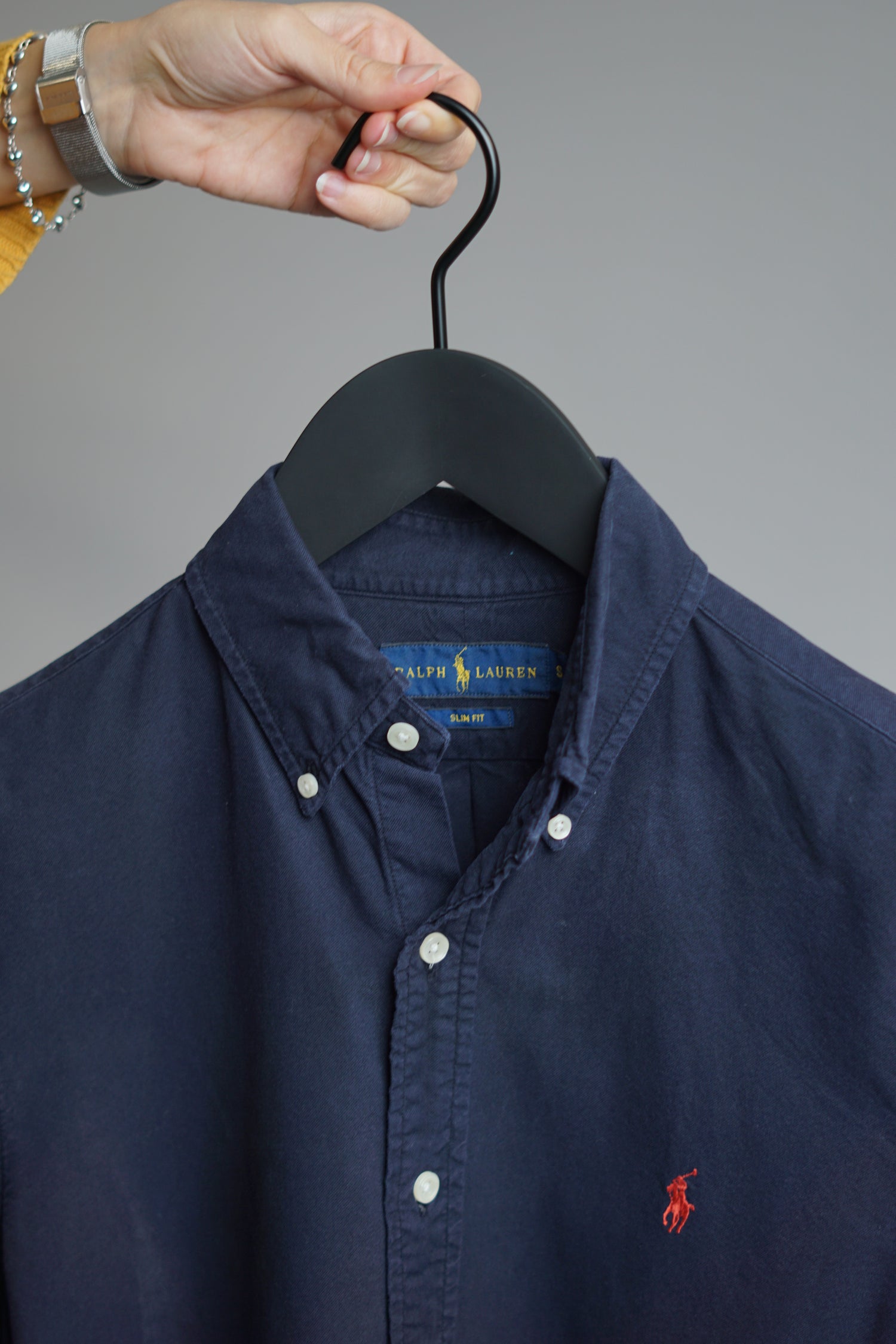 Ralph Lauren Dark Blue Slim Fit Button Down Shirt