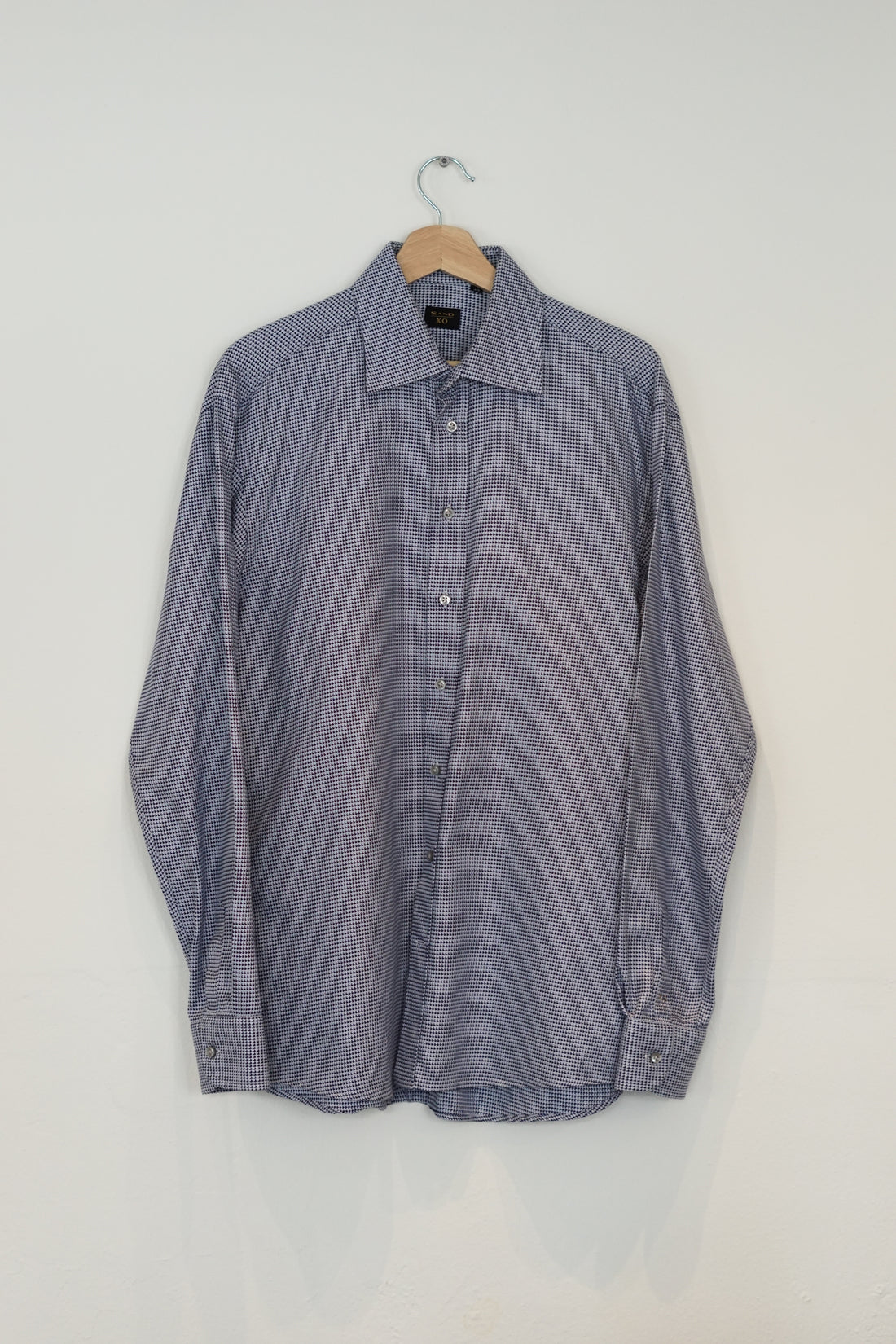 Sand Copenhagen XO Lightblue Checkered Cotton Shirt