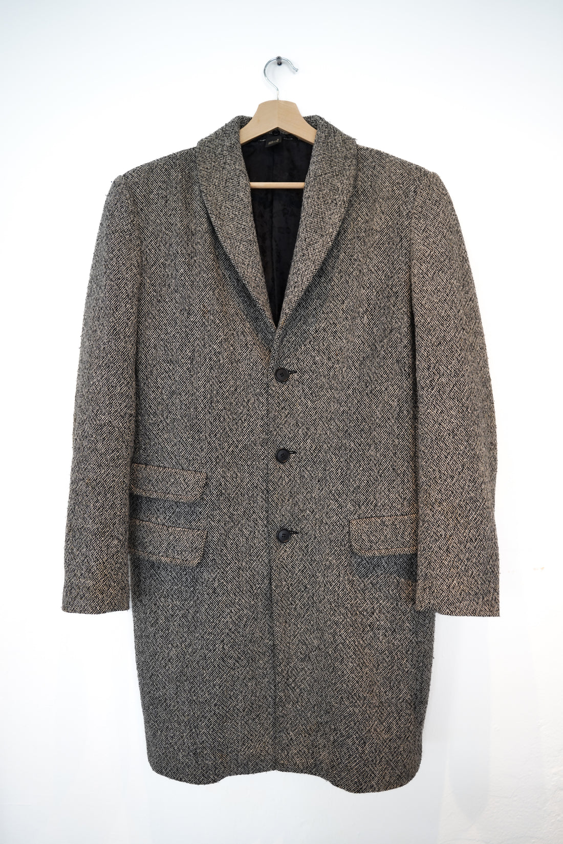 Sand Copenhagen Gray and Black Melange Coat