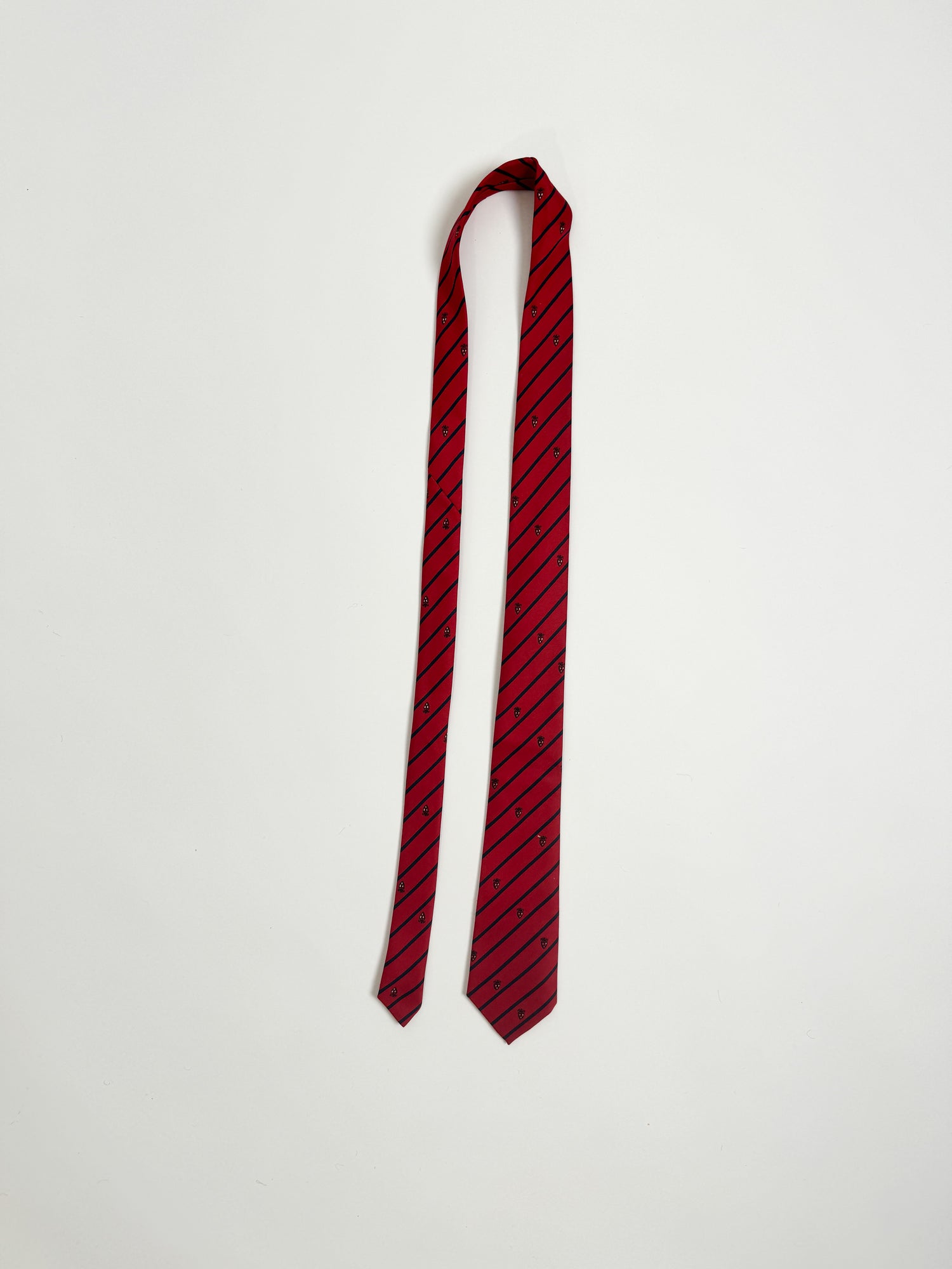 Vintage Red Striped Ivy League Tie