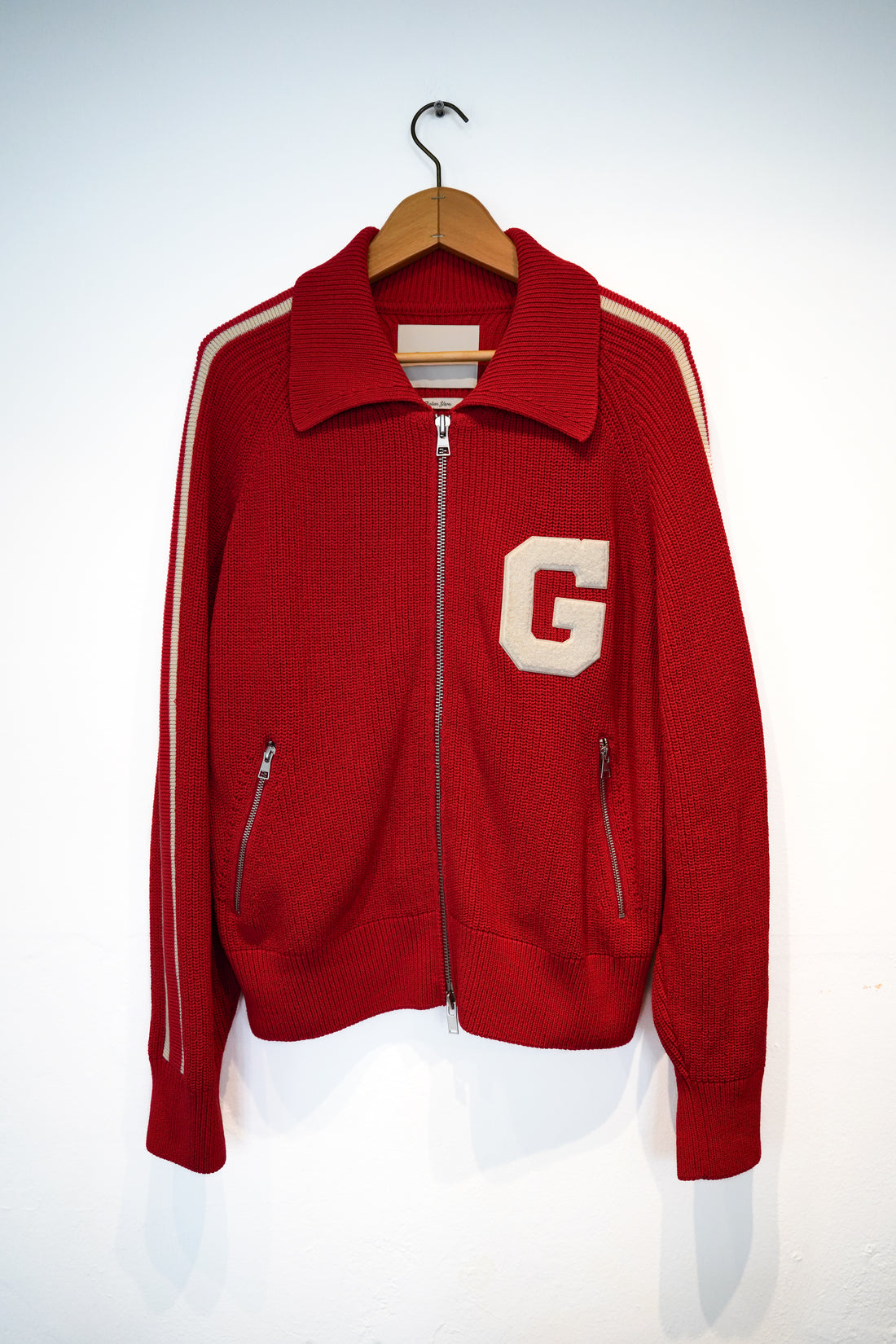 Gant Red Italian Yarn Zip