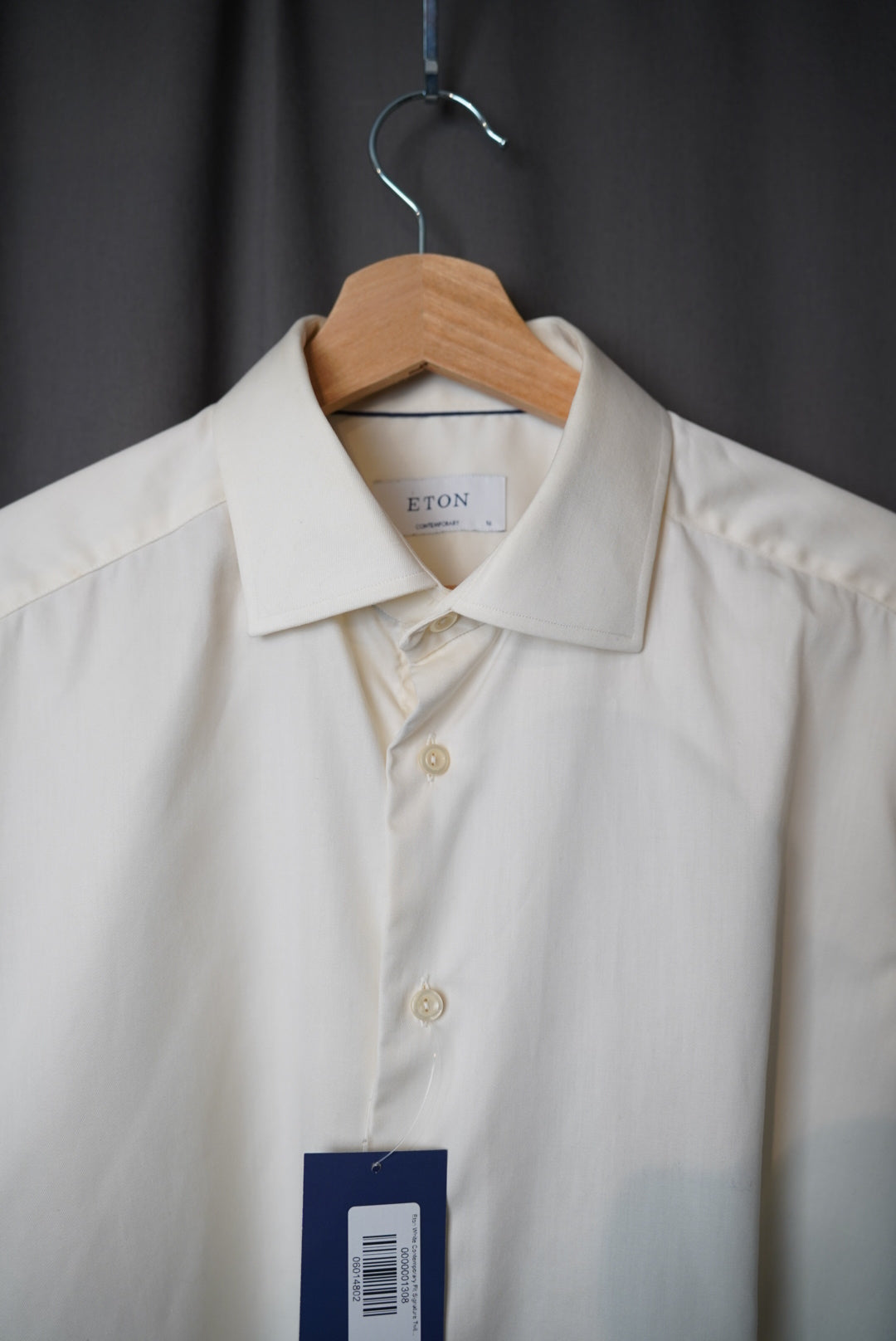 Eton White Contemporary Fit Signature Twill Cotton Business Shirt