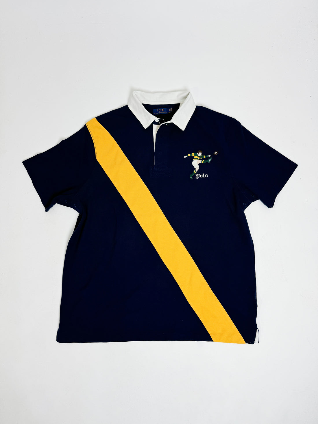 Polo Ralph Lauren Navy Rygby Crest Cotton Polo Shirt