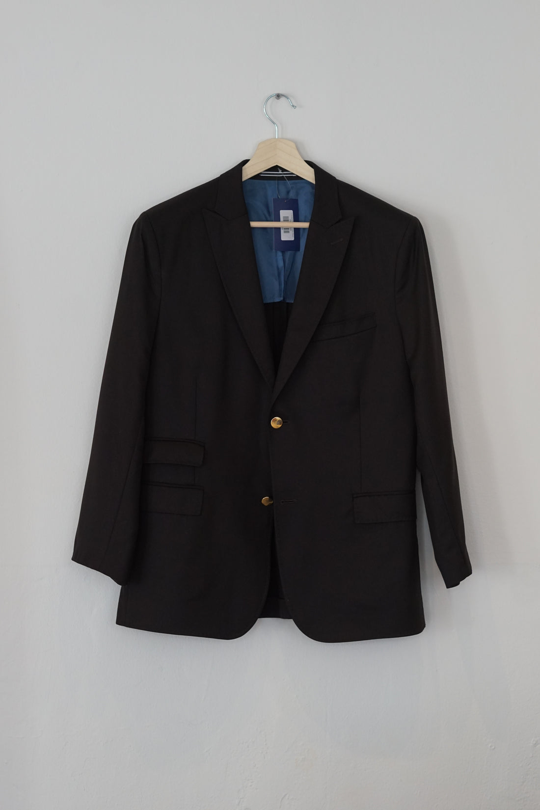J. Lindeberg Black Gold Button Blazer