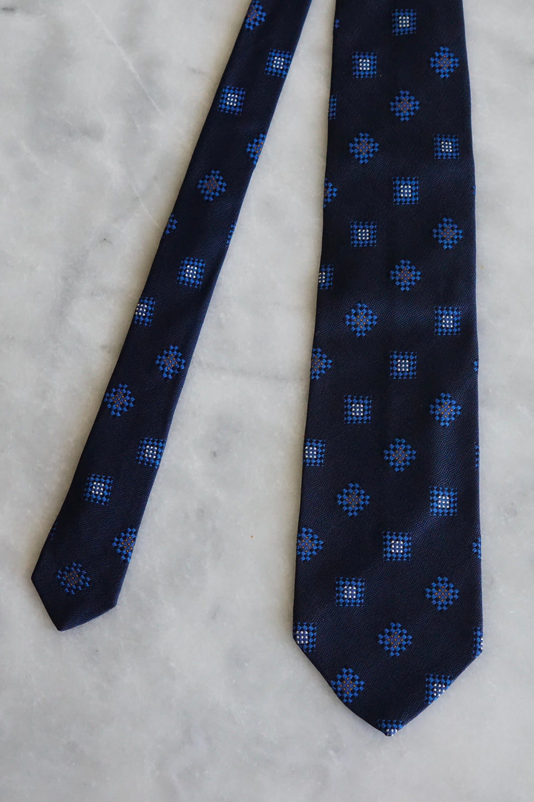 Gant Vintage Navy Squares Silk Tie