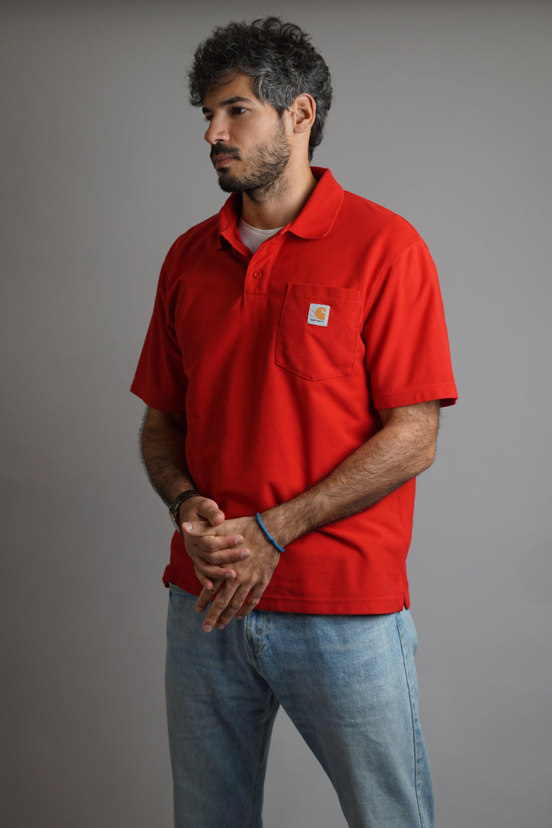 Carhartt Red Original Fit Cotton Poloshirt