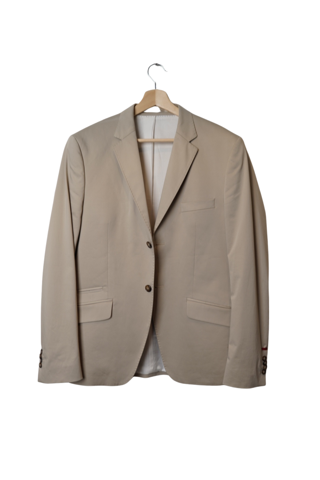 Beigefarbener Baumwollblazer von Bertoni