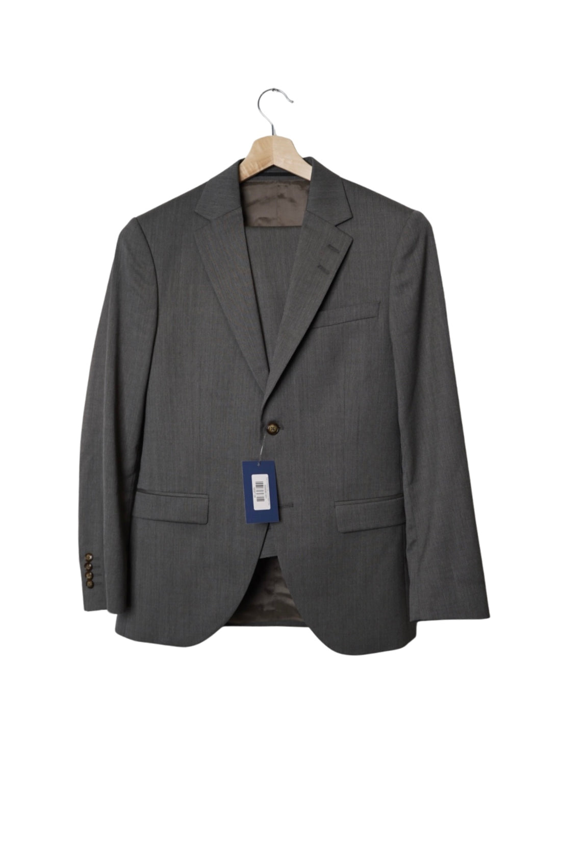 Tiger of Sweden Grey Jamonte Italian Cloth Regular Cotton Suit