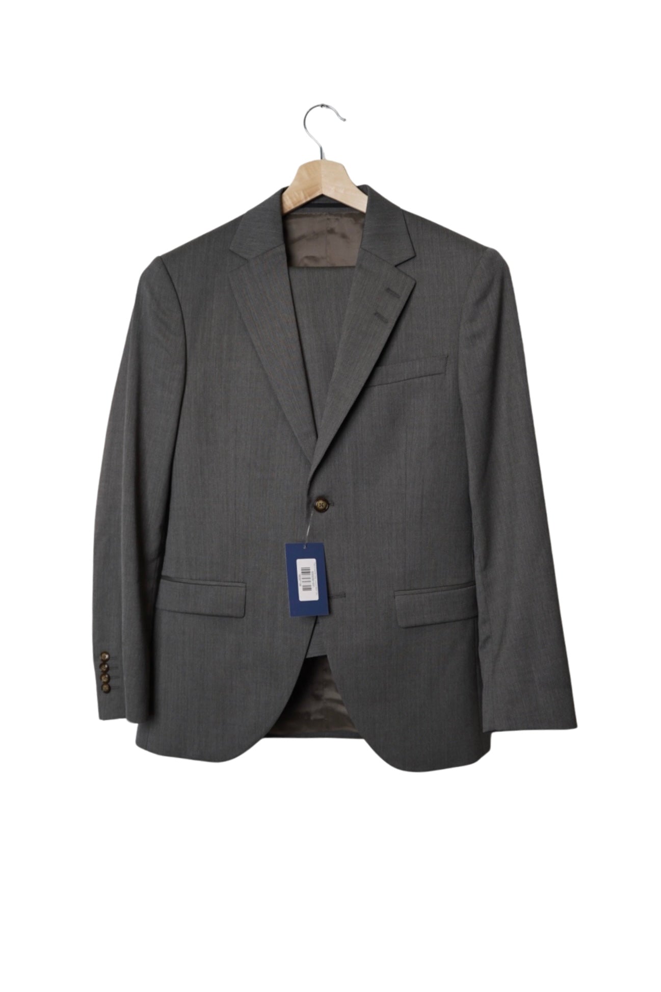 Tiger of Sweden Grey Jamonte Italian Cloth Regular Cotton Suit