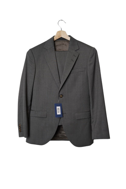 Tiger of Sweden Grey Jamonte Italian Cloth Regular Cotton Suit