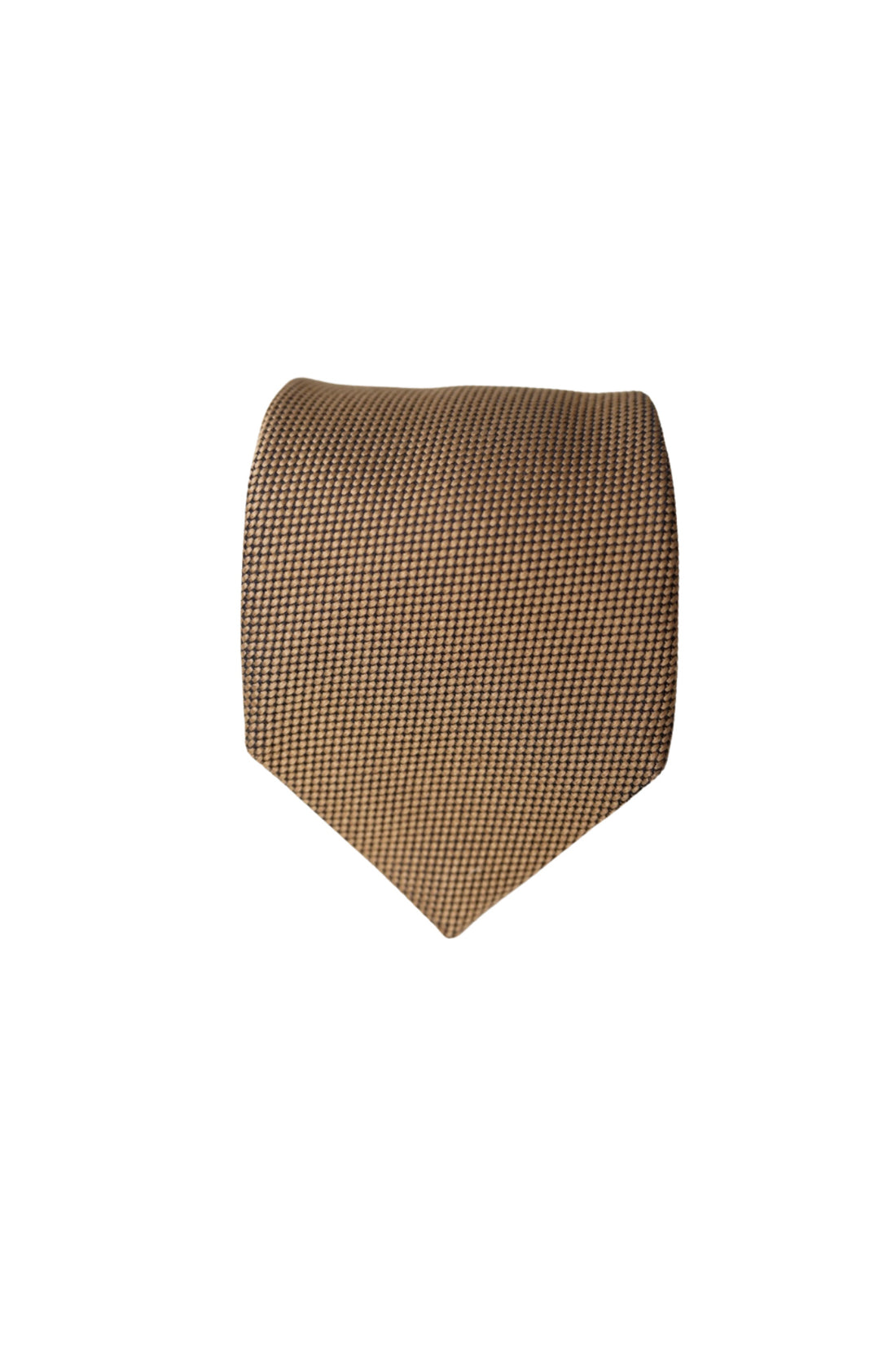 Pal Zileri Brown and Black Dotted Hand Made Silk Tie