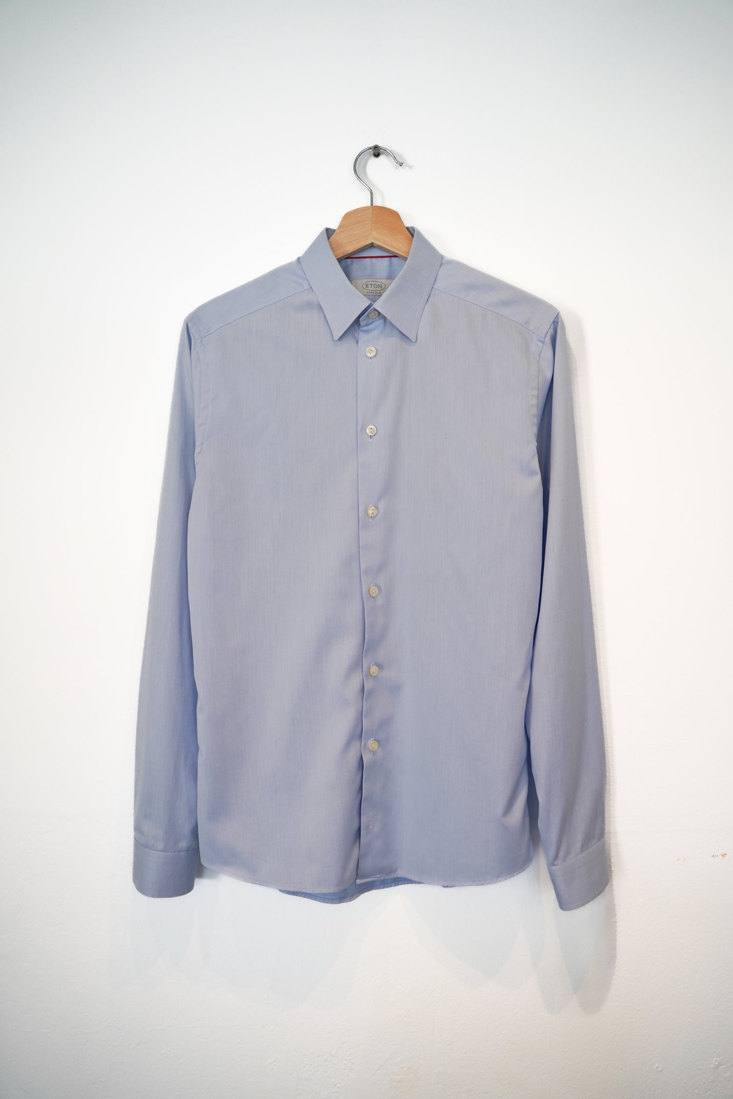Eton Lightblue Super Slim Cotton Shirt
