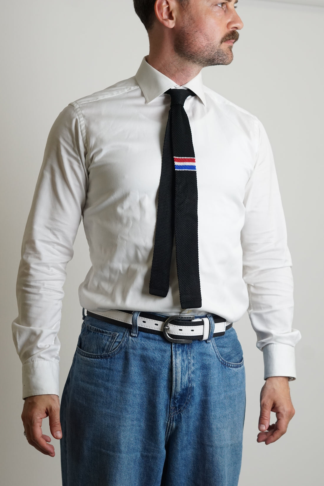 An Ivy Black Knitted Tie