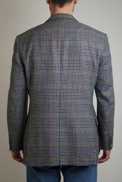 Burberry Houndstooth Wool Blazer