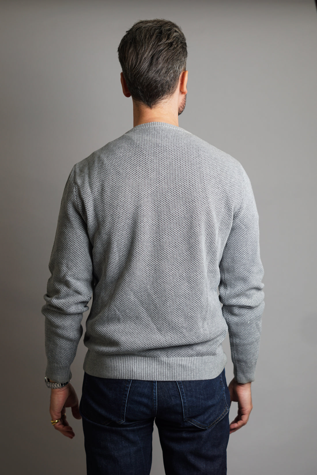 Gant Grey Knitted O-Neck