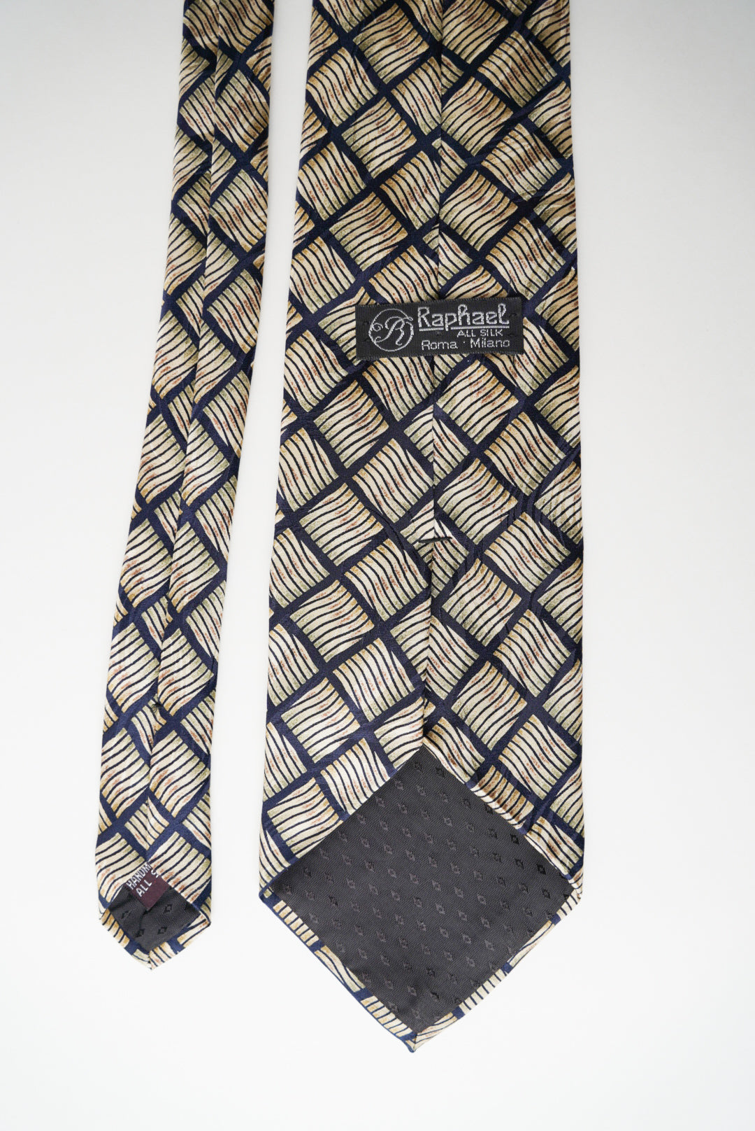 Raphael Vintage Square Hand Made Silk Tie