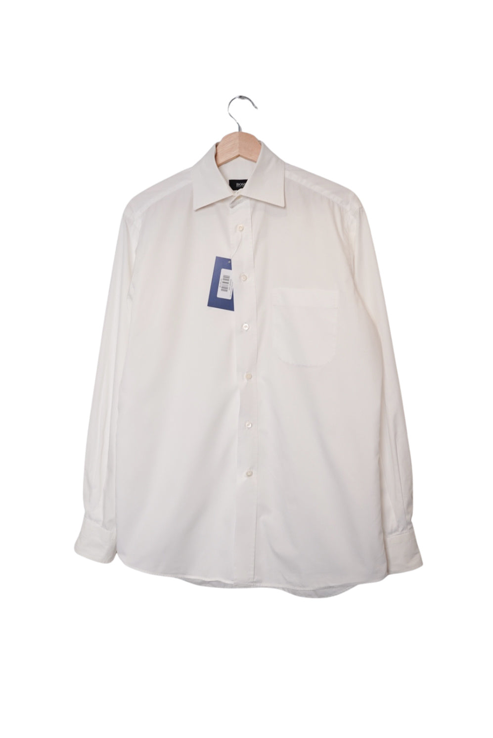 Hugo Boss White Cotton Business Shirt