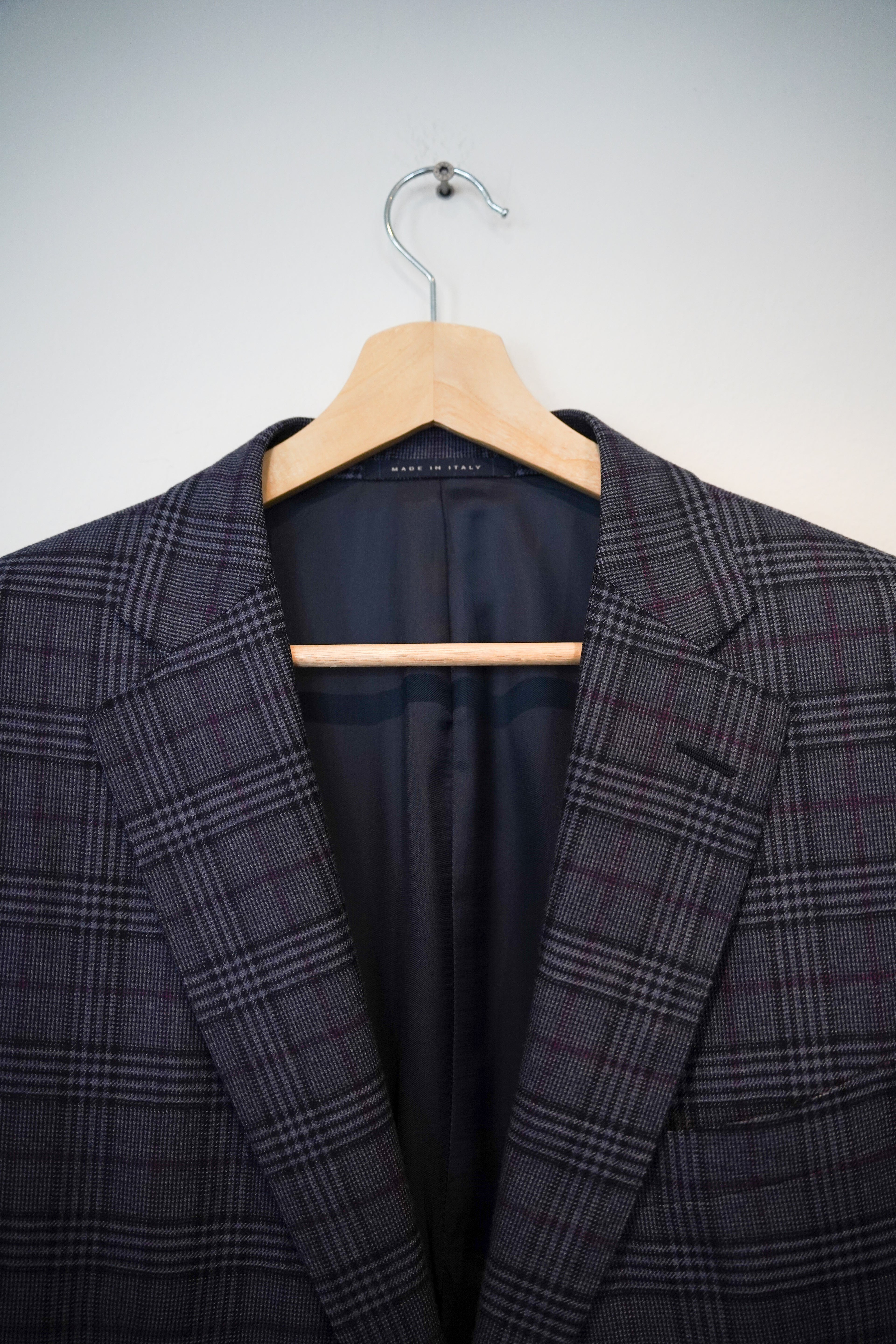 Pal Zileri Blue Checkered Blazer