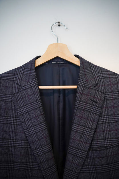 Pal Zileri Blue Checkered Blazer