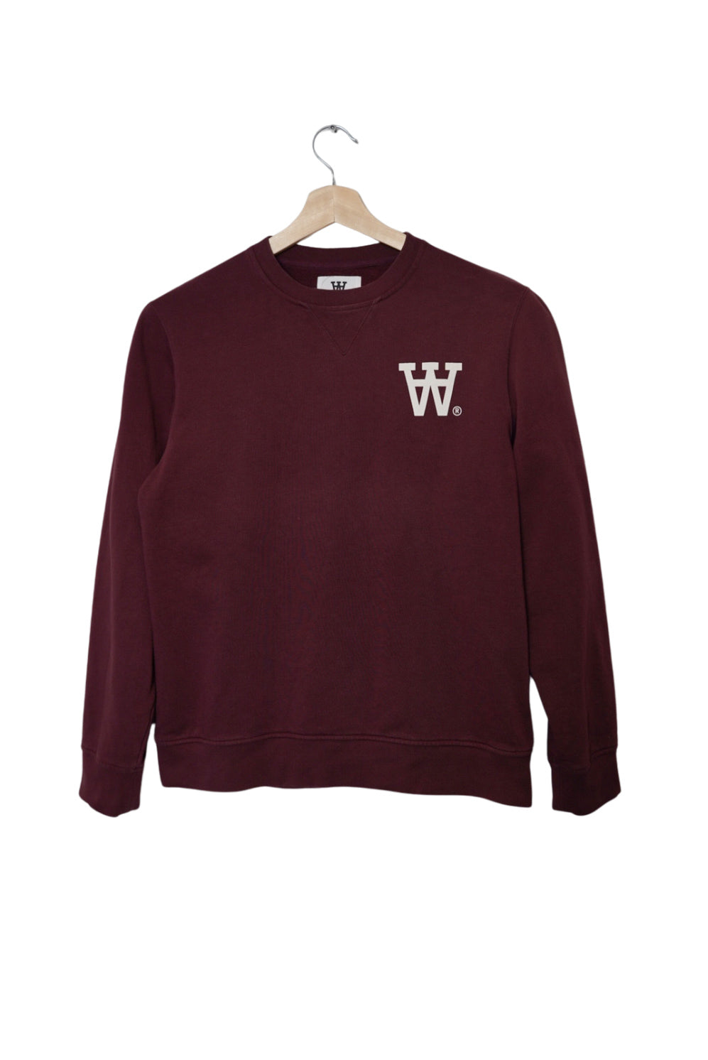 Double A by Wood Wood Darkred Cotton Sweater