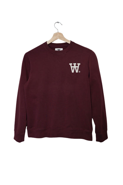 Double A by Wood Wood Darkred Cotton Sweater