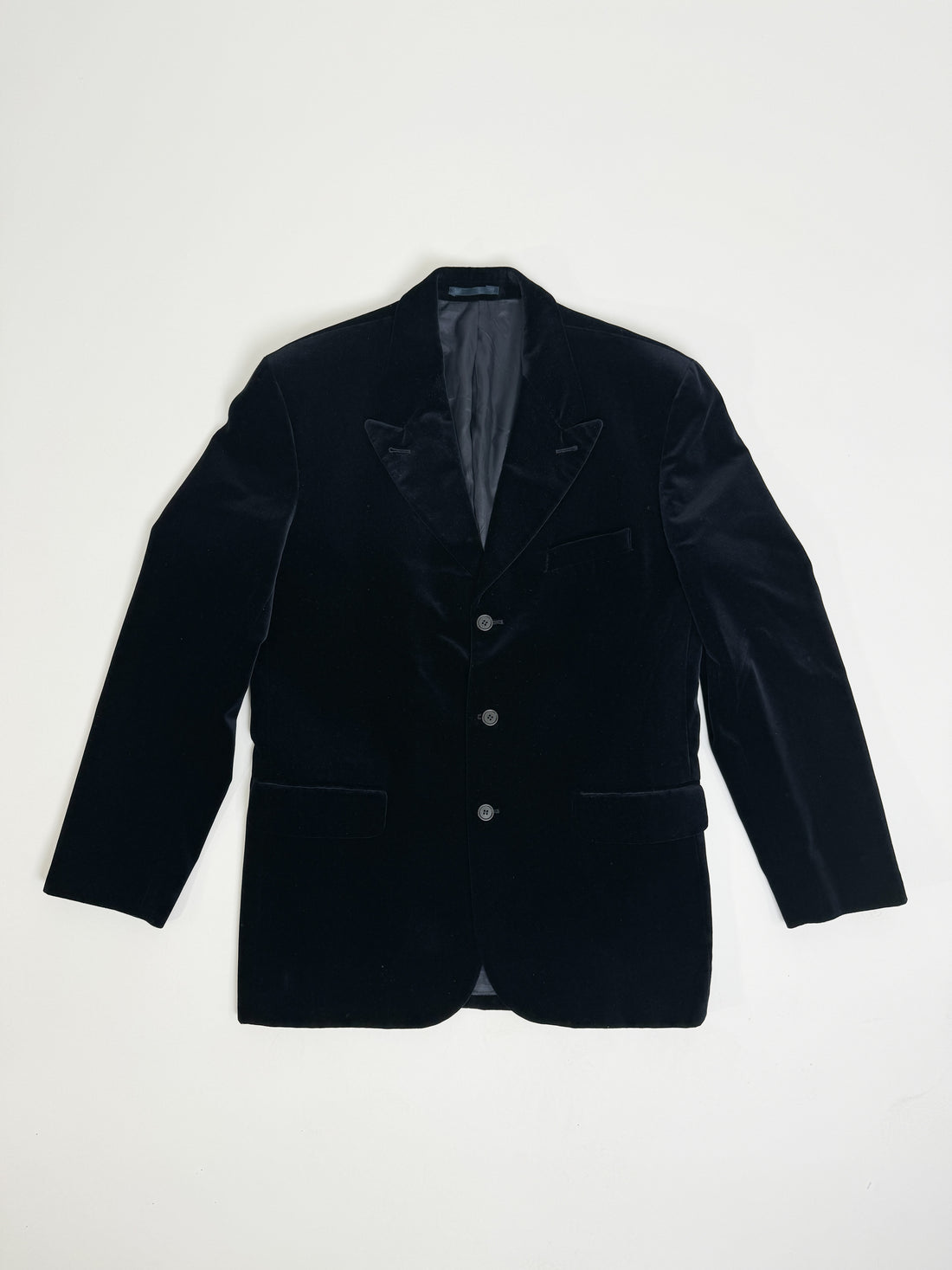 Vintage Navy Strech Corduroy Blazer