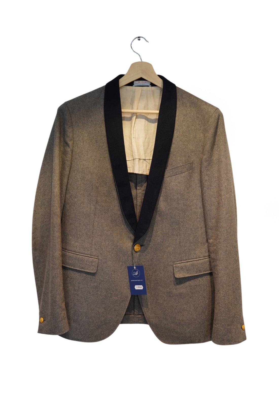Gant Gray Vintage Rugger Gold Button Limited Edition Smoking Jacket