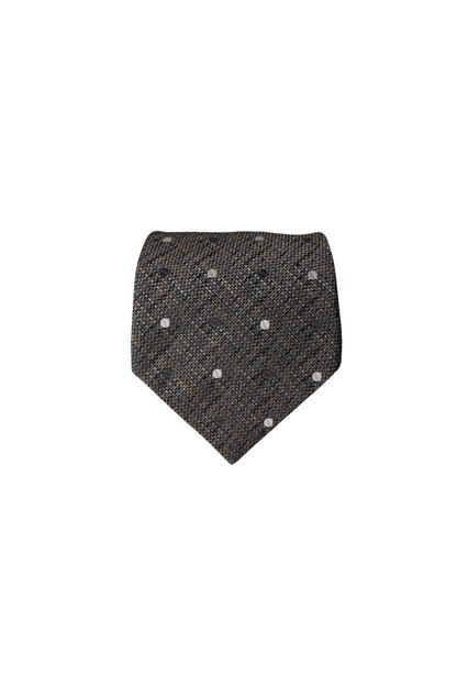 Hemley Grey Dotted Silk Tie