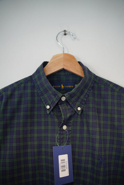 Ralph Lauren Darkgreen and Darkblue Checkered Cotton Shirt