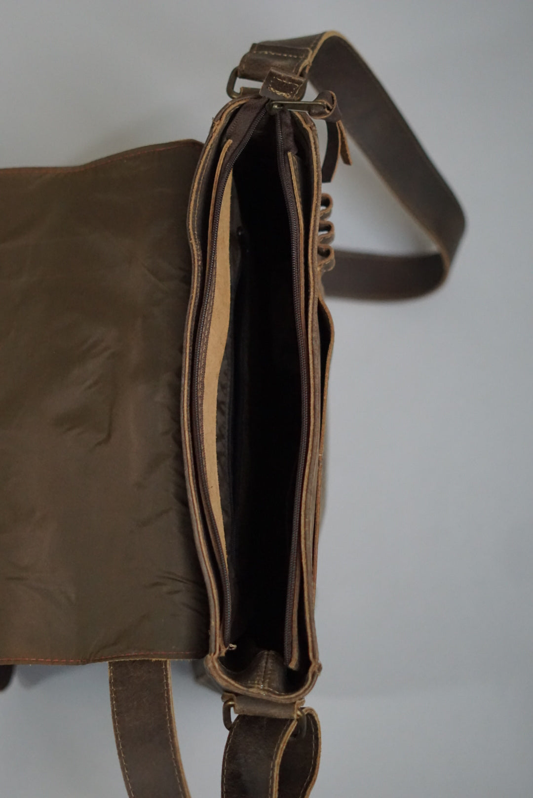 Brown Leather Shoulder Bag