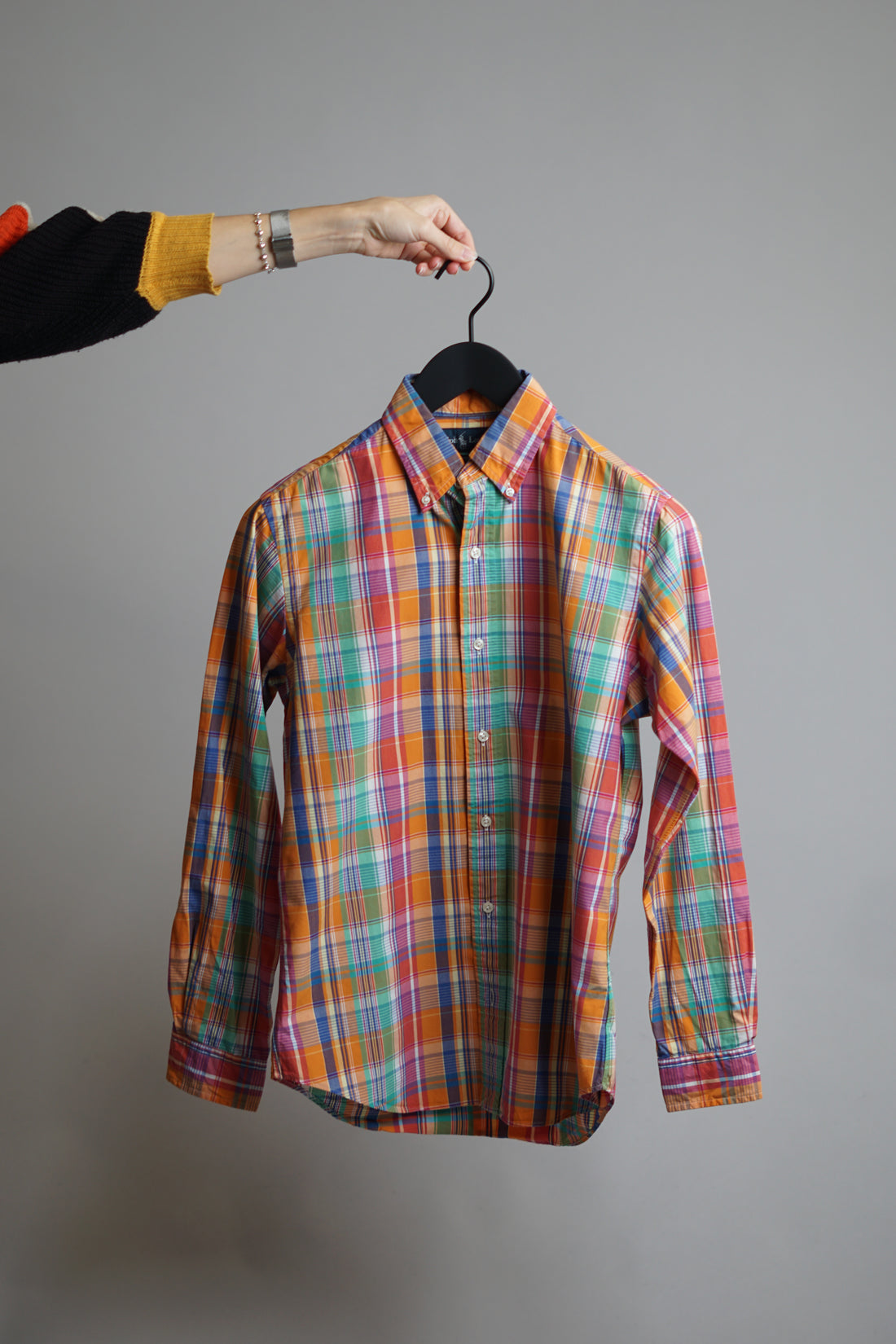 Ralph Lauren Custom Fit Checkered Multicolored Button Down Shirt