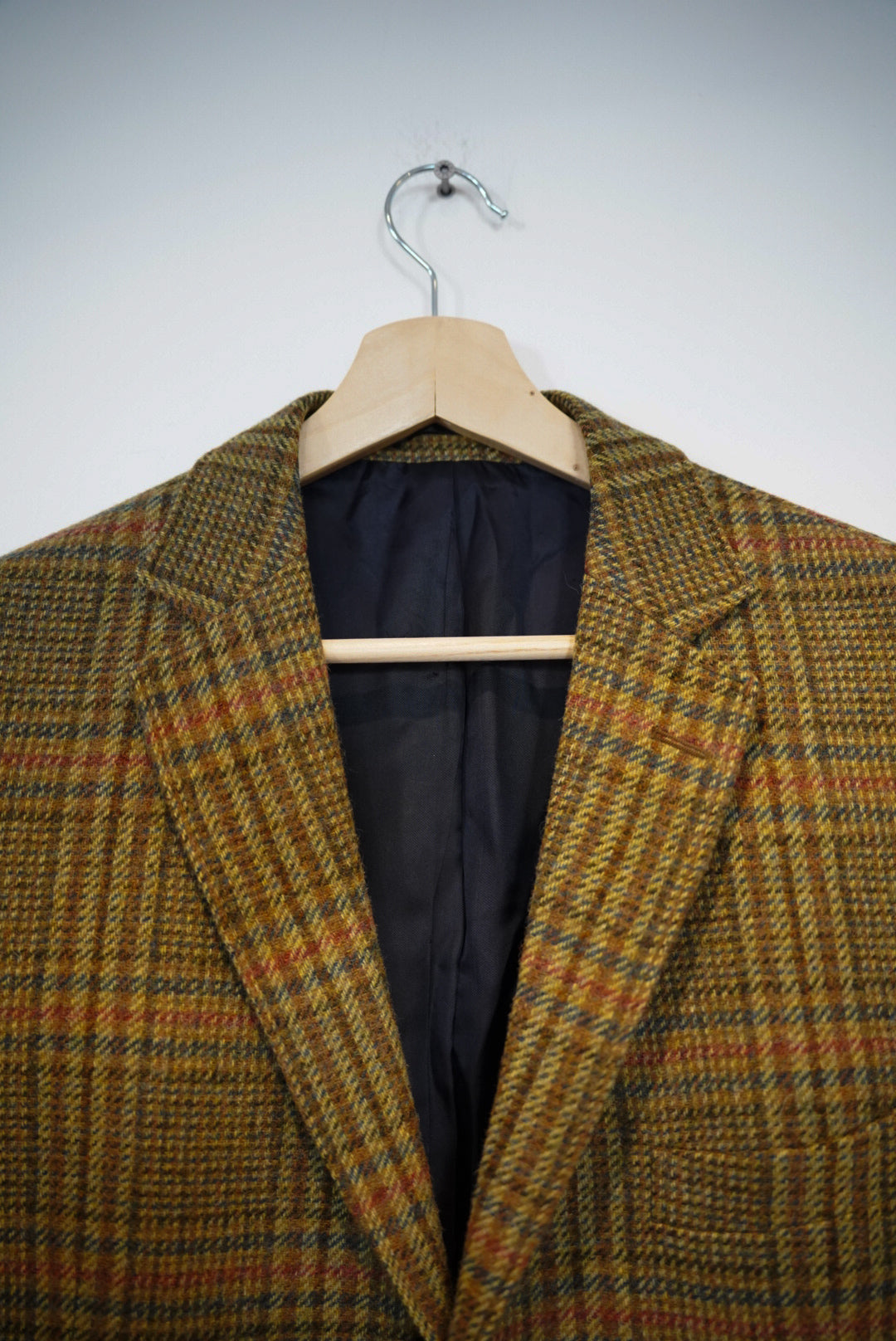 Gant Brown Tweed Checkered Winter 2003 Wool Blazer