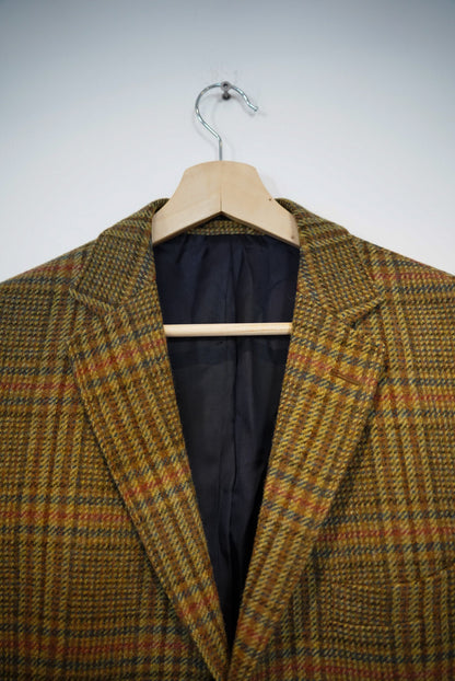 Gant Brown Tweed Checkered Winter 2003 Wool Blazer