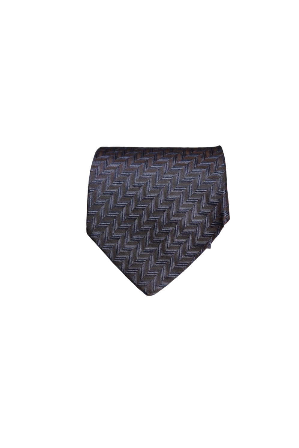 Hugo Boss Dark Grey and Purple Checkered Silk Tie