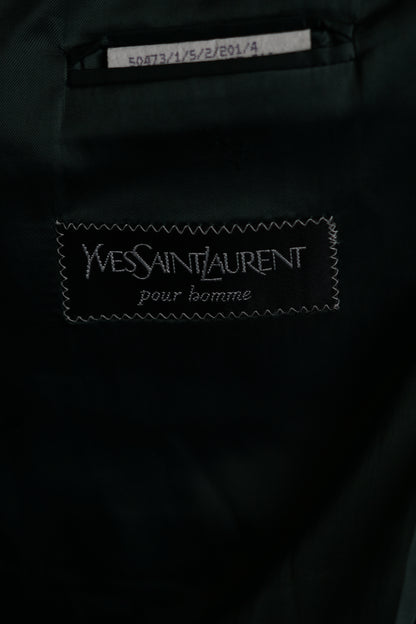 Yves Saint Laurent Darkgreen Pour Homme Wool Blazer