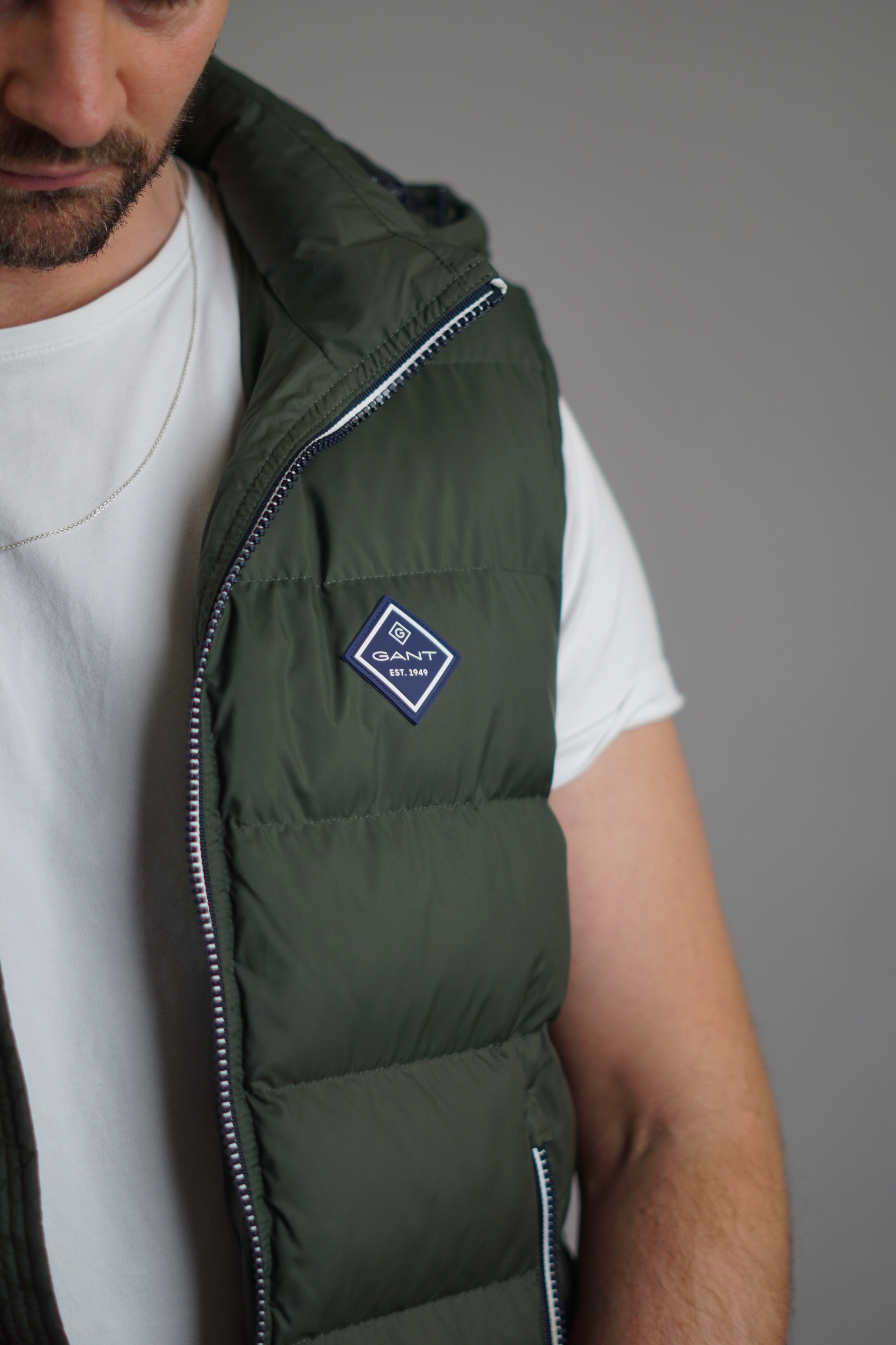 Gant Armygreen Quilted Vest