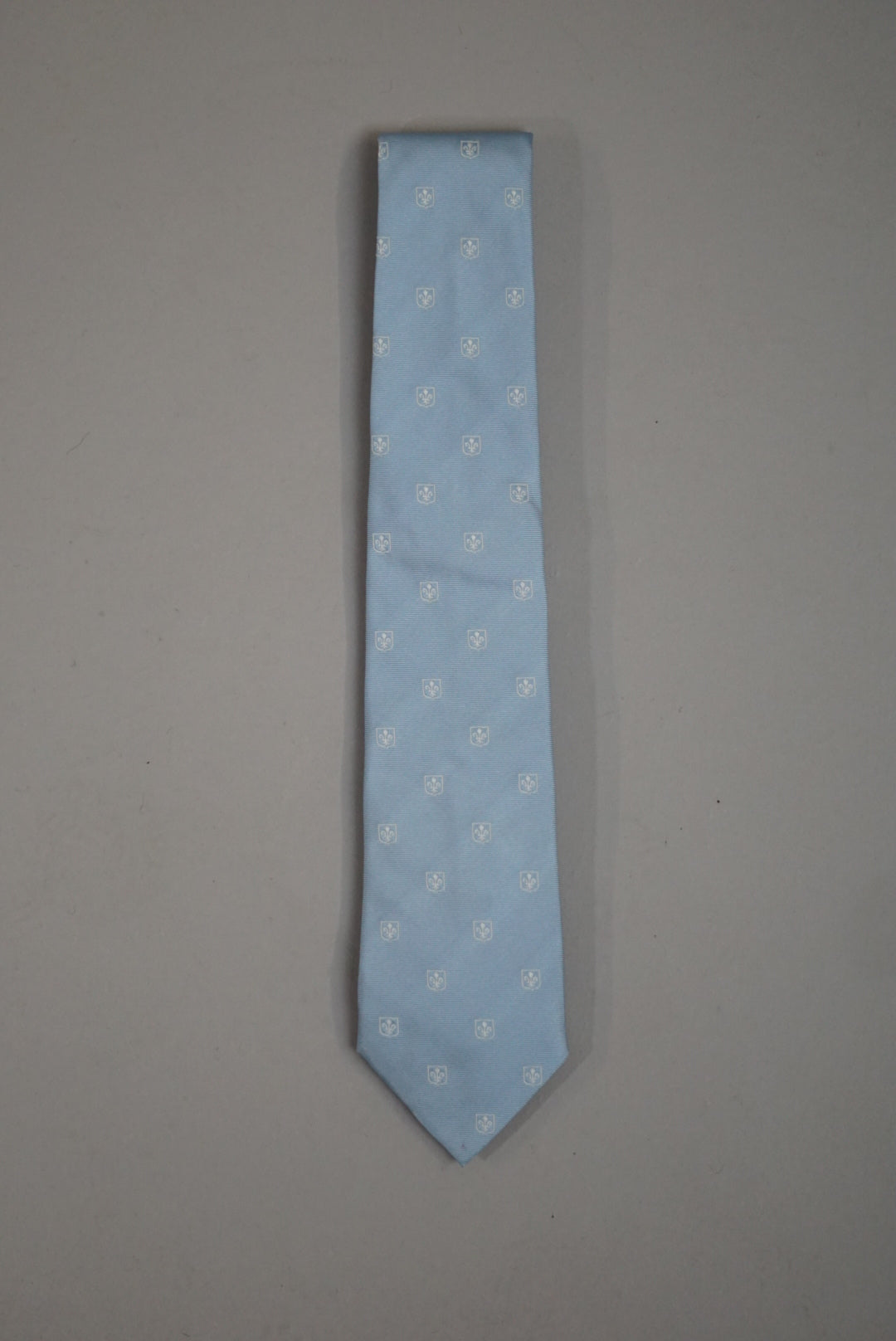 Eton Lightblue Logo Pattern Silk Tie