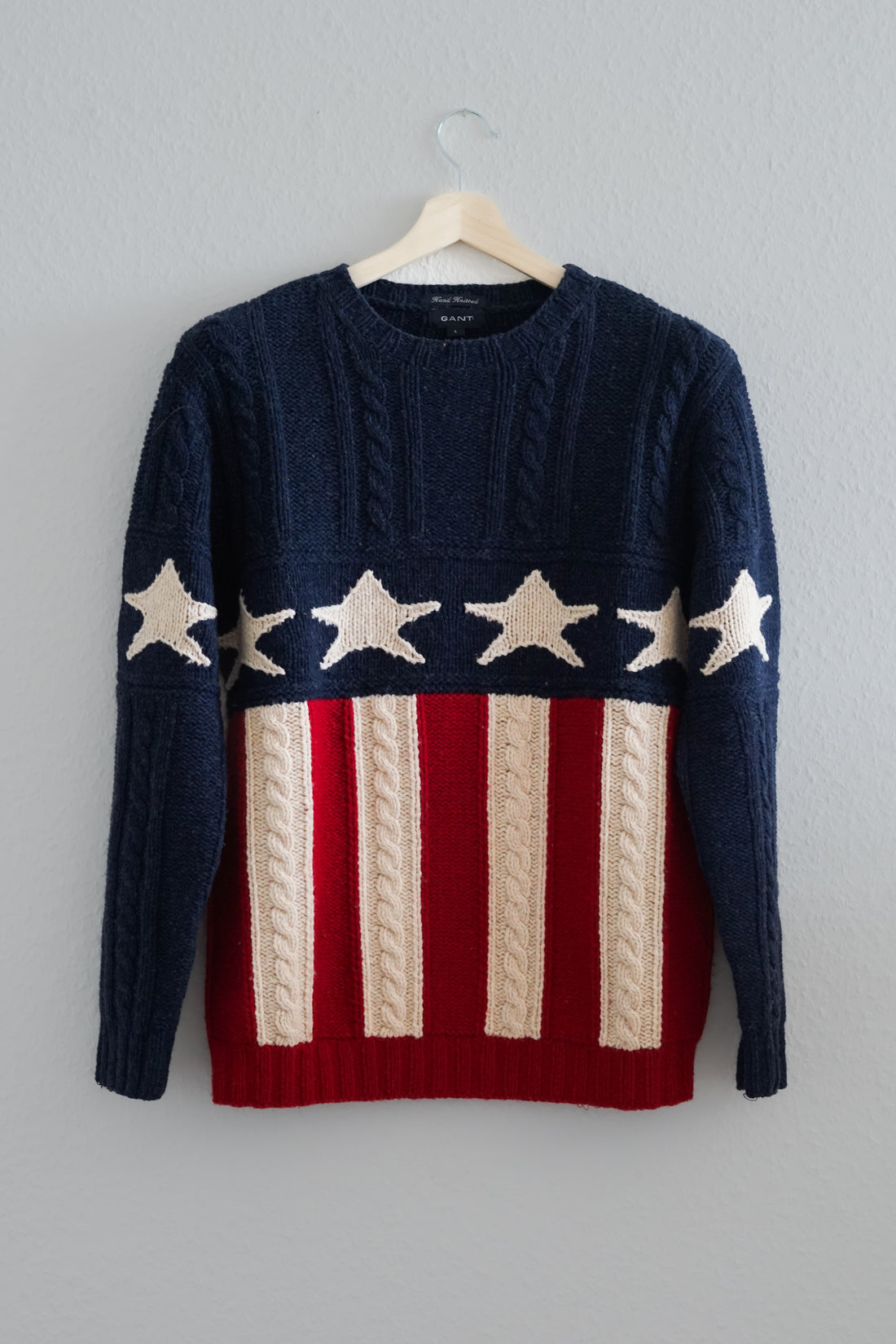 Gant Navy Stars and Stripes Knit Shirt